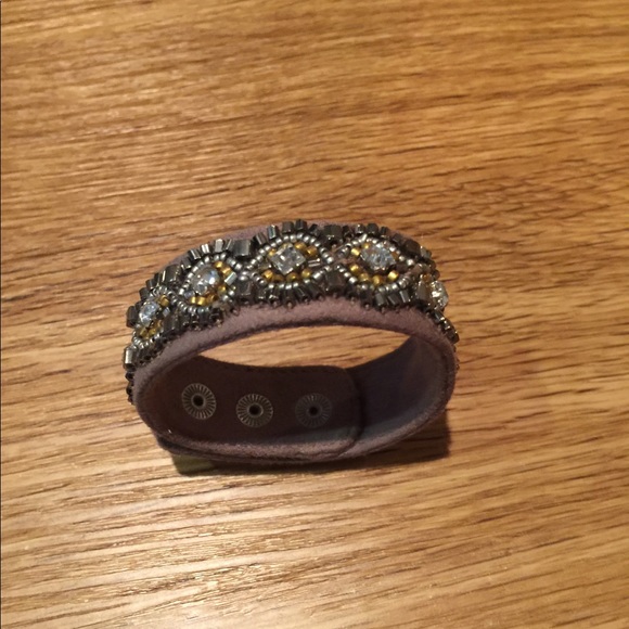 Stella & Dot “Faye” suede beaded bracelet NIB - Picture 3 of 4